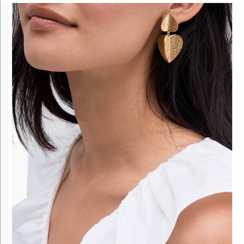 Kate Spade - metal petal earrings
